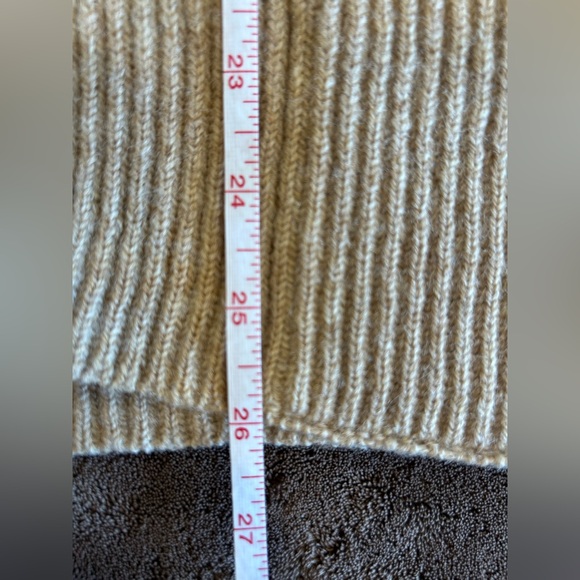 Men’s Large Beige Shetland Wool Braemar International Button-Up Cardigan - Picture 6 of 7